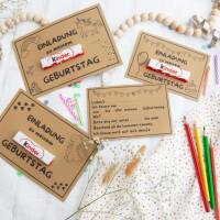 Einladung Geburtstag Kinder, Kindergeburtstag, Geburtstagseinladung, digitale Einladung, Dinosaurier Druckvorlage Bild 6
