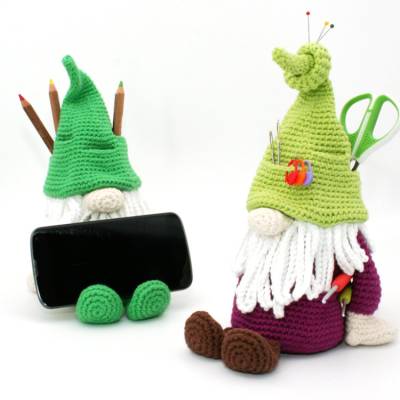 Handyhalter - Wichtel - Häkelanleitung