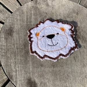 Abschminkpad Löwe Stickdatei ITH 10x10 cm Waschpad Pad Bild 2