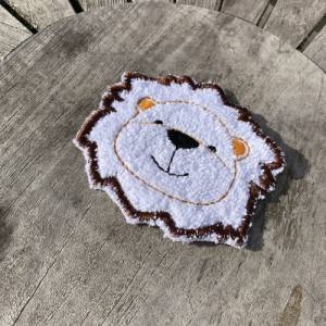 Abschminkpad Löwe Stickdatei ITH 10x10 cm Waschpad Pad Bild 3