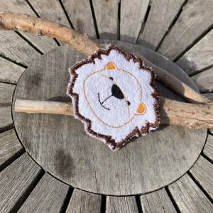 Abschminkpad Löwe Stickdatei ITH 10x10 cm Waschpad Pad Bild 4