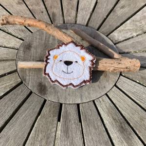 Abschminkpad Löwe Stickdatei ITH 10x10 cm Waschpad Pad Bild 7