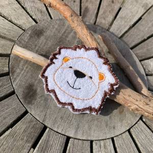Abschminkpad Löwe Stickdatei ITH 10x10 cm Waschpad Pad Bild 8
