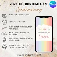 Digitale Einladungskarte, Einladung Kindergeburtstag Smiley personalisierbare E-Card WhatsApp, Einladung Bild 3