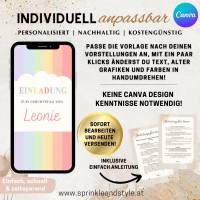 Digitale Einladungskarte, Einladung Kindergeburtstag Smiley personalisierbare E-Card WhatsApp, Einladung Bild 7