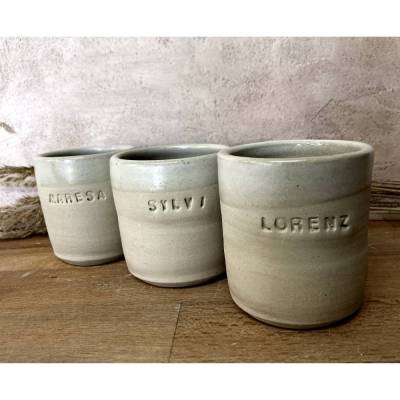 Personalisierter  Keramikbecher mit Namen