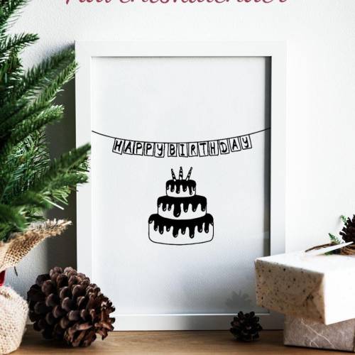 Happy Birthday Plotterdatei SVG DXF
