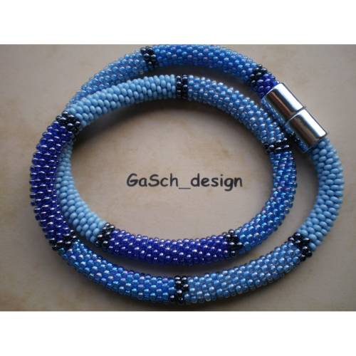 Häkelkette, gehäkelte Perlenkette * Da will man Meer