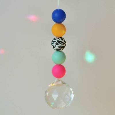 knallbunter Lichtfänger in Neonfarben, Sonnenfänger, Suncatcher, Geschenk Teenager