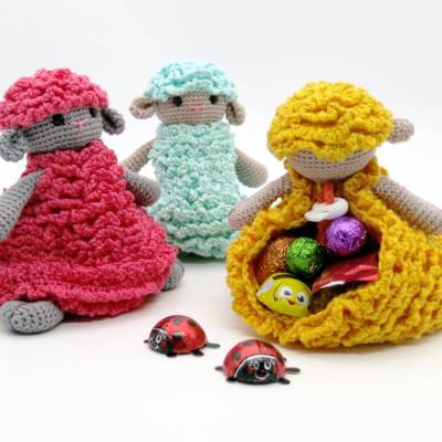 Zugbeutel Schaf - Häkelanleitung