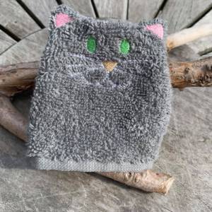 Katzen-Waschlappen Stickdatei  ITH 10x10 Waschhandschuh Tiere Bild 5