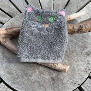 Katzen-Waschlappen Stickdatei  ITH 10x10 Waschhandschuh Tiere Bild 8