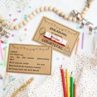 Einladung Geburtstag Kinder, Kindergeburtstag, Geburtstagseinladung digitale Einladung, Einladungskarten Druckvorlage Bild 2