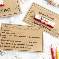 Einladung Geburtstag Kinder, Kindergeburtstag, Geburtstagseinladung digitale Einladung, Einladungskarten Druckvorlage Bild 3