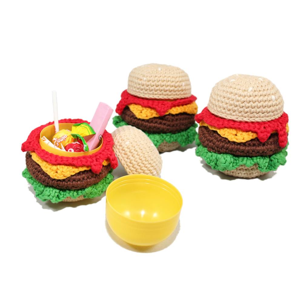 Burger-Überraschung - Ü-Ei Burger - Häkelanleitung Bild 1