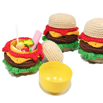Burger-Überraschung - Ü-Ei Burger - Häkelanleitung
