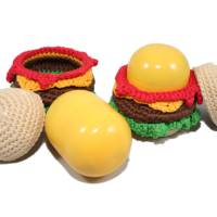 Burger-Überraschung - Ü-Ei Burger - Häkelanleitung Bild 3