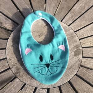 Kinder-Halstuch Stickdatei ITH 16x26 Tuch Herbst Schal Katze Bär Baby Bild 4