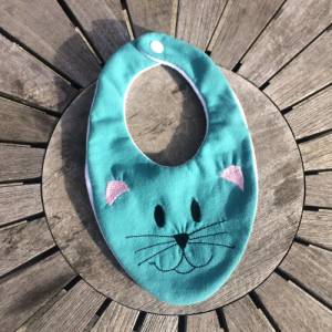 Kinder-Halstuch Stickdatei ITH 16x26 Tuch Herbst Schal Katze Bär Baby Bild 5