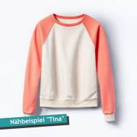 PDF Schnittmuster mit Ebenen Raglanpullover Tina, Gr. 32-54 | eBook, Damen Pullover, Raglanärmel, Schnitt, farbige Nähan Bild 3