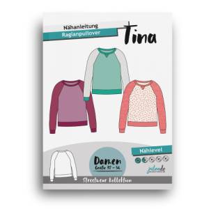 PDF Schnittmuster mit Ebenen Raglanpullover Tina, Gr. 32-54 | eBook, Damen Pullover, Raglanärmel, Schnitt, farbige Nähan Bild 7