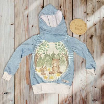 Hoodie/ Gr.110/ Pullover/ Bär