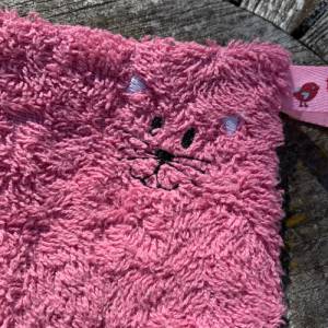 SeifenWaschlappen Katze Nr. 2 Stickdatei ITH 13x18 Pad Waschlappen Waschhandschuh Bild 3