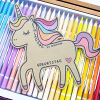 Einladung Geburtstag Kinder, Kindergeburtstag, Geburtstagseinladung, digitale Einladung, Einhorn Einladung Druckvorlage Bild 6