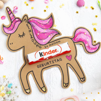 Einladung Geburtstag Kinder, Kindergeburtstag, Geburtstagseinladung, digitale Einladung, Einhorn Einladung Druckvorlage