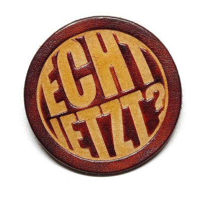 Leder Patch - Aufnäher - OX Antique - Echt Jetzt? - Spruch - Rindleder - Vickys World