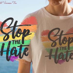 Plotterdatei Pride | Stop The Hate SVG DXF Bild 1