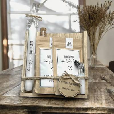 Personalisiertes Hochzeitsgeschenk für das Brautpaar, Personalisierte Holzbox, Geldgeschenk zur Hochzeit, 31