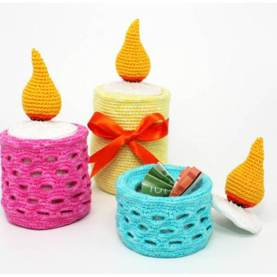 Befüllbare Kerze - Füll-Kerze - Häkelanleitung