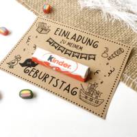 Druckvorlage Einladung Kindergeburtstag I Piraten I Geburtstagseinladung Kinder I Bastelvorlage I zum Drucken Bild 6