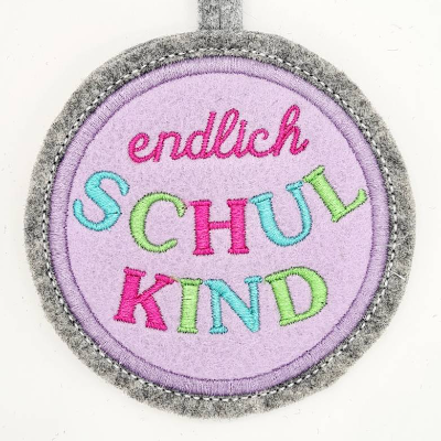 Schultüten Anhänger Stickdatei ITH