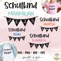 Plotterdatei Schulkind, Plotterdatei Einschulung, svg, Einschulung svg Schulstart, Schulanfang Sprüche - Cricut, Clipart Bild 1