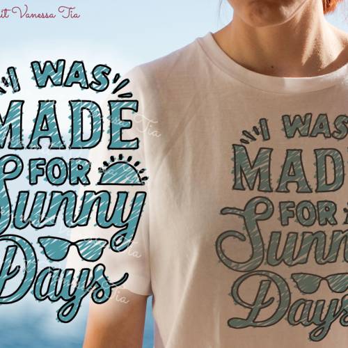 Spruch Plotterdatei  | Sunny Days Sonne DXF SVG