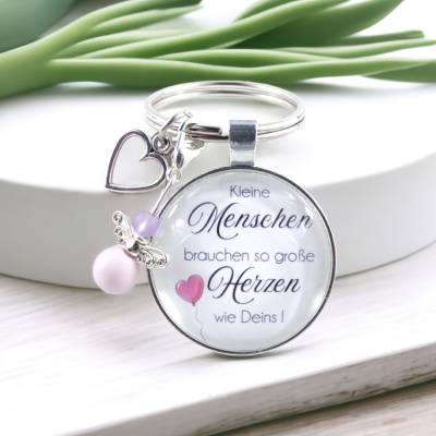 Erzieherin Abschiedsgeschenk | Schlüsselanhänger Erzieherin | Andenken Kita Schutzengel