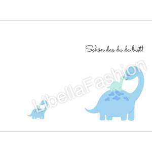 Glückwunschkarte 12 Geburtstag Karte Grußkarte Geburt Dino A4 digitaler Sofortdownload zum selbst ausdrucken Bild 2