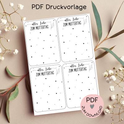 Digitale Datei, PDF Druckvorlage Karte 