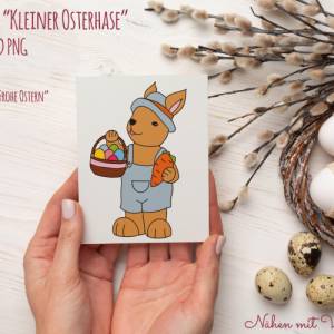 Kleiner Osterhase Plotterdatei SVG Cut File DXF Bild 1