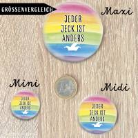 Jeder Jeck ist anders Button – 3 Größen | Düsseldorf Karneval Accessoire Bild 3