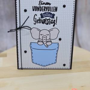 Einstecktasche Elefant - 3 Varianten SVG DXF Bild 2