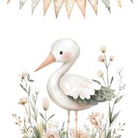 Babykarten-Set mit süßen Tiermotiven – Digital zum Ausdrucken - PDF DIN A4 - Set 1 Bild 3