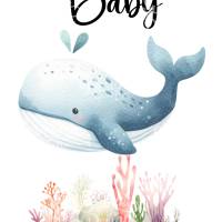 Babykarten-Set mit süßen Tiermotiven – Digital zum Ausdrucken - PDF DIN A4 - Set 1 Bild 4