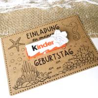 Druckvorlage Einladung Kindergeburtstag I Meer I Geburtstagseinladung Kinder I Geburtstag Einladung I Bastelvorlage Bild 5