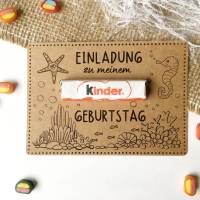 Druckvorlage Einladung Kindergeburtstag I Meer I Geburtstagseinladung Kinder I Geburtstag Einladung I Bastelvorlage Bild 6