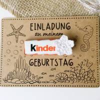 Druckvorlage Einladung Kindergeburtstag I Meer I Geburtstagseinladung Kinder I Geburtstag Einladung I Bastelvorlage Bild 7