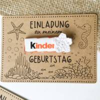 Druckvorlage Einladung Kindergeburtstag I Meer I Geburtstagseinladung Kinder I Geburtstag Einladung I Bastelvorlage Bild 9