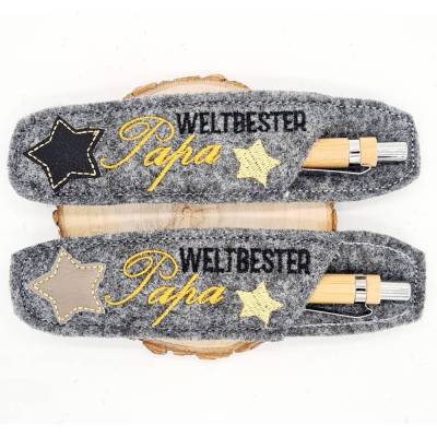 Stickdatei Kugelschreiber Etui Papa